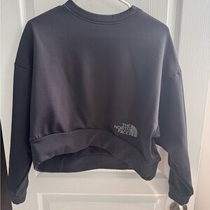 Black NorthFace Cropped Sweatshirt Small